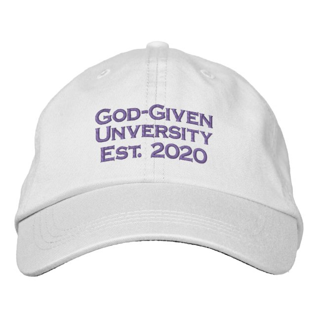 Casquette de baseball réglable selon Dieu (Devant)