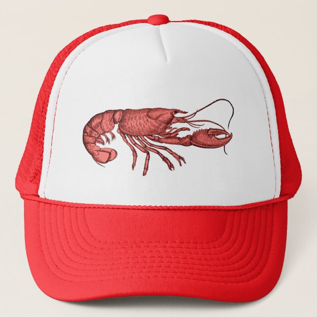 Casquette de baseball rouge de homard avec la (Devant)