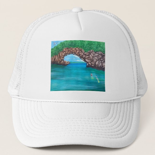 Casquette de baseball Snorkeling Wonderland (Devant)