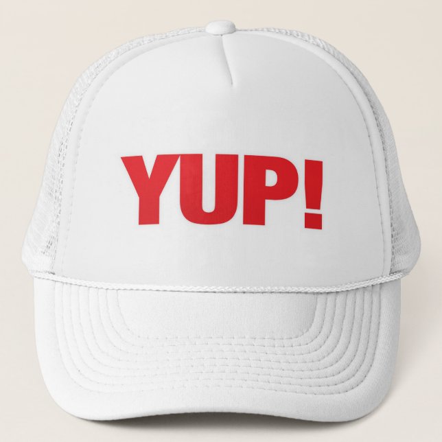 Casquette de baseball Yup rouge (Devant)