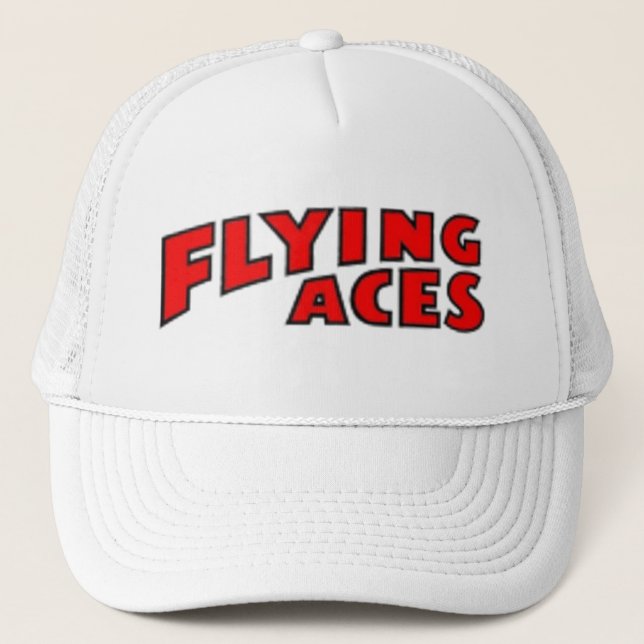 Casquette de blanc d'as de vol (Devant)