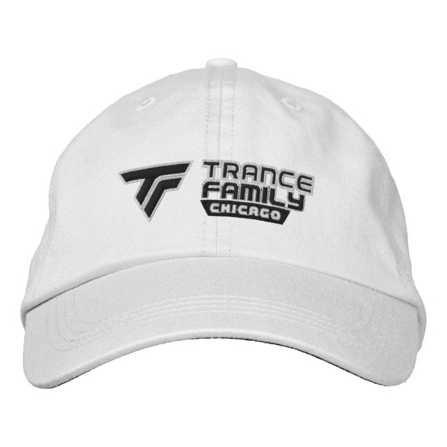 Casquette de blanc de famille de transe de Chicago (Devant)