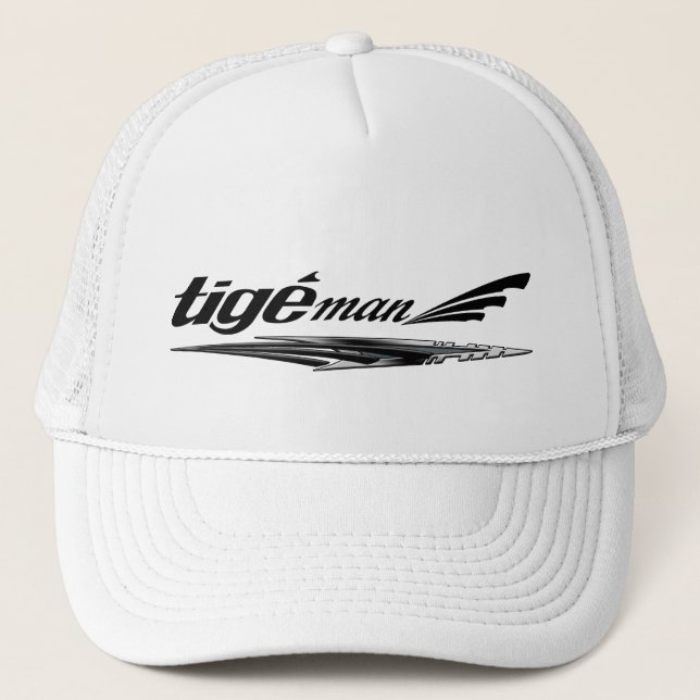 Casquette de blanc de noir d'homme de TIge (Devant)