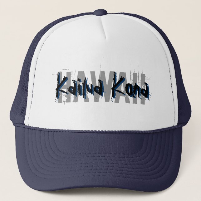 Casquette de bleu de Kailua Kona Hawaï (Devant)