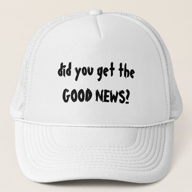Casquette de bonnes nouvelles (Devant)