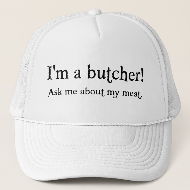 Casquette de boucher (Devant)