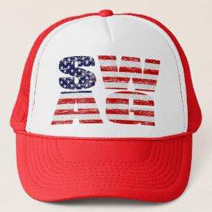 Casquette de BUTIN de drapeau des USA (affligé)