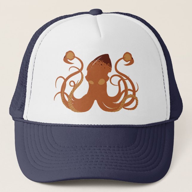 Casquette de calmar géant de vecteur (Devant)