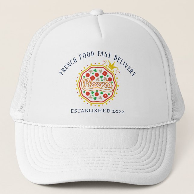 Casquette de camion Pizza Retro (Devant)