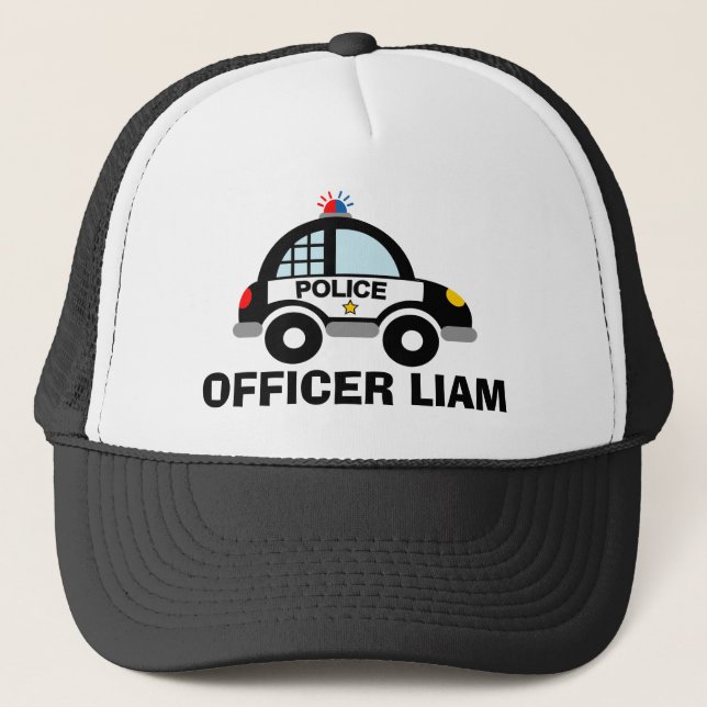 Casquette de camionnette de patrouille de police p (Devant)