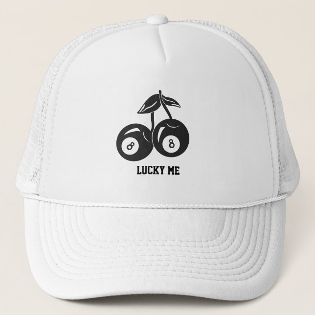Casquette de camionneur 8 Ball Lucky Me Cerises (Devant)