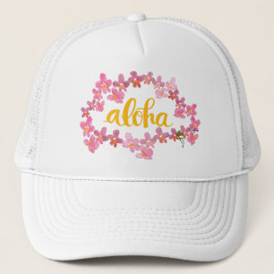 Casquette de camionneur Aloha Orchid Lei