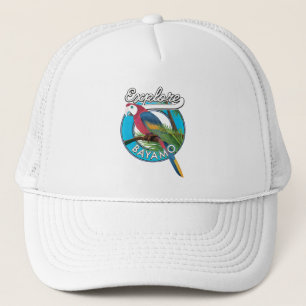 Casquette de camionneur avec logo rétro Explore Ha