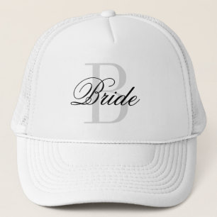 Casquette de camionneur avec monogramme de MARIÉE 