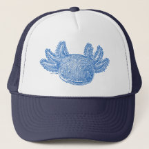 Casquette de camionneur Axolotl - BLEU