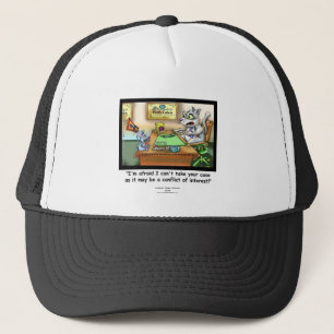 Casquette de camionneur Chat drôle et avocat