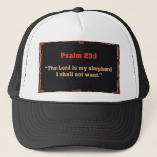Casquette de camionneur chrétien verset biblique P