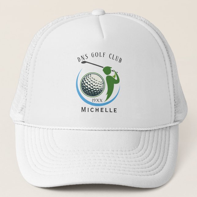 Casquette de camionneur classique avec nom de club (Devant)
