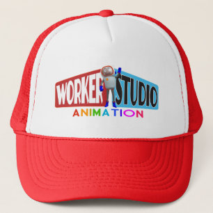 Casquette de camionneur d'animation de studio de