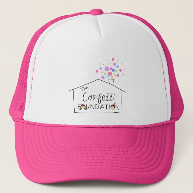 Casquette de camionneur de base de confettis (Devant)