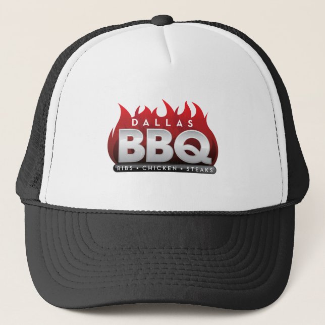 Casquette de camionneur de BBQ de Dallas (Devant)