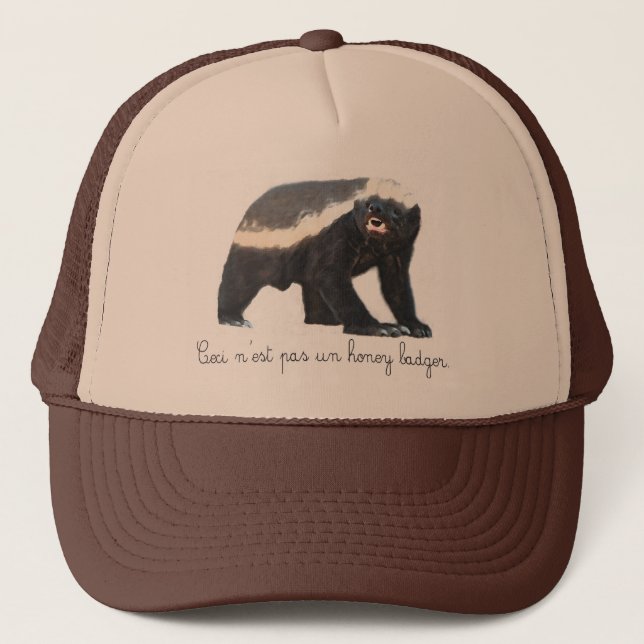 Casquette de camionneur de blaireau de miel de (Devant)
