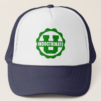 Casquette de camionneur de bleu marine et de blanc