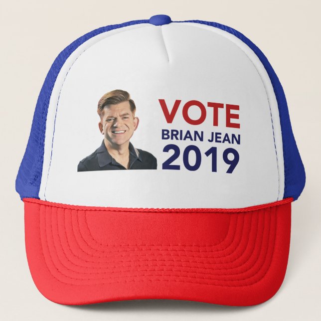 Casquette de camionneur de Brian Jean de vote (Devant)