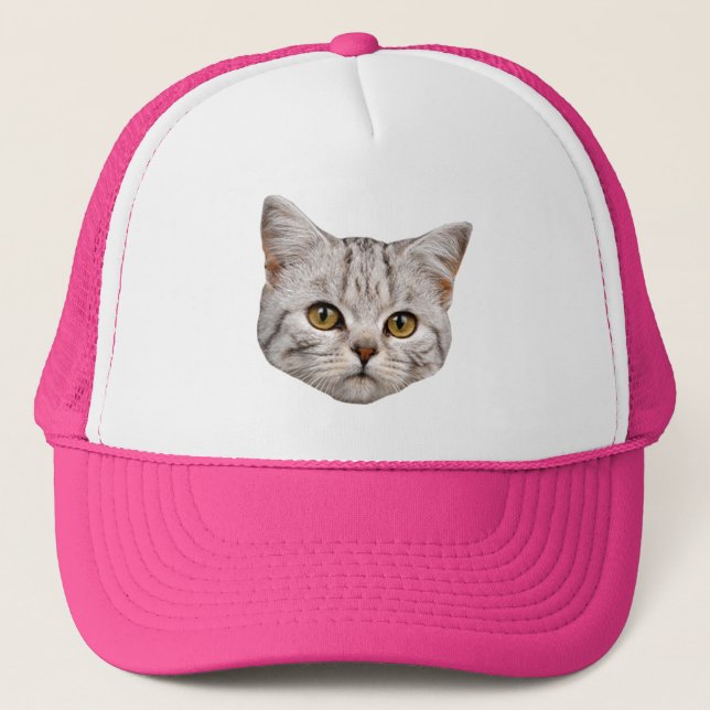 Casquette de camionneur de chat (Devant)