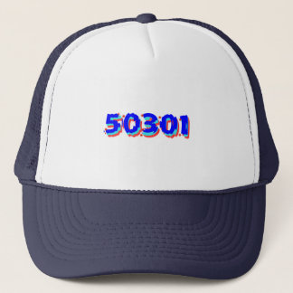 Casquette de camionneur de code postal de Des
