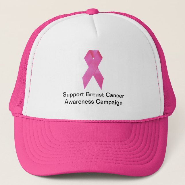 Casquette de camionneur de conscience de cancer du (Devant)