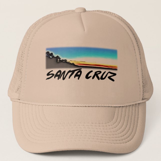 Casquette de camionneur de coucher du soleil de (Devant)