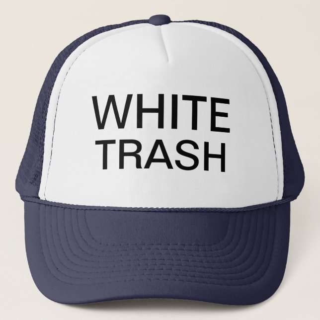 Casquette de camionneur de déchets blancs (Devant)