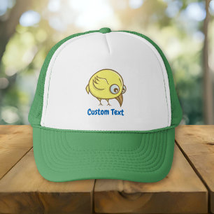 Casquette de camionneur de dessin animé d'oiseau j