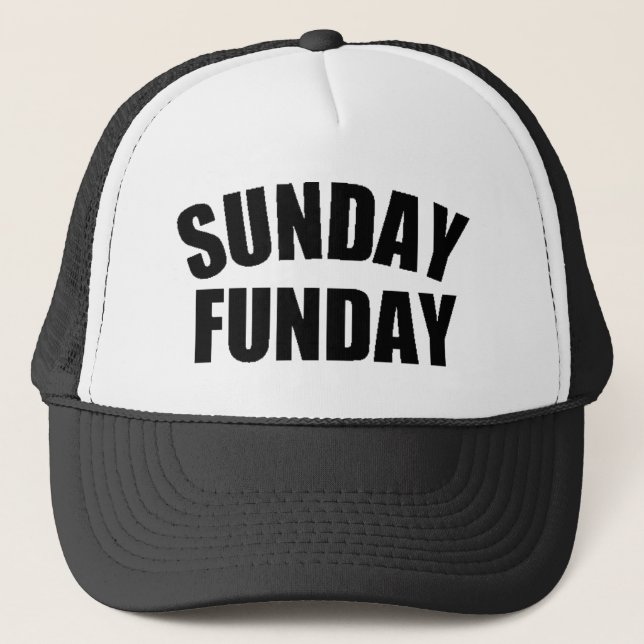 Casquette de camionneur de dimanche Funday (Devant)