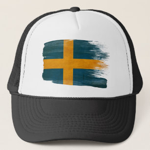 Casquette de camionneur de drapeau de la Suède