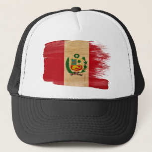 Casquette de camionneur de drapeau du Pérou