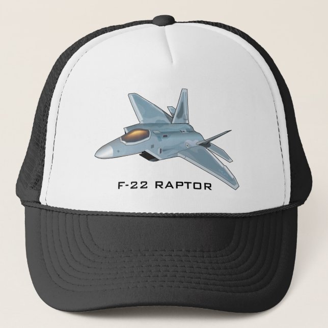 Casquette de camionneur de F-22 RAPTOR (Devant)