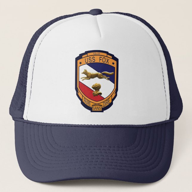 Casquette de camionneur de Fox d'USS (CG-33) (Devant)