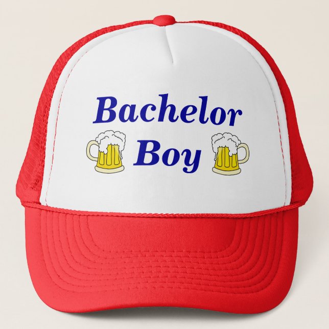 Casquette de camionneur de garçon de célibataire (Devant)