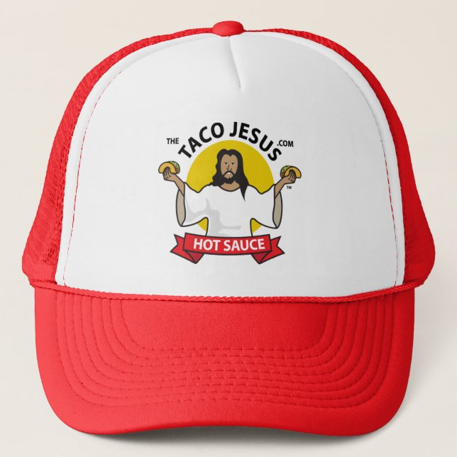 Casquette de camionneur de Jésus de taco (Devant)