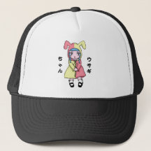 Casquette de camionneur de Kawaii Usagi