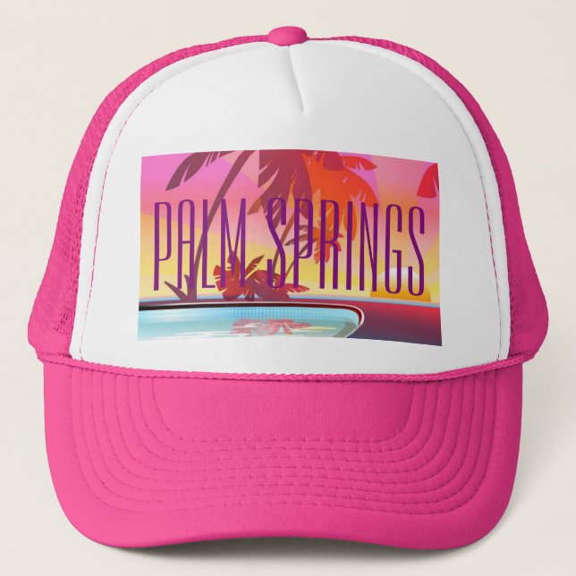Casquette de camionneur de la Californie de Palm (Devant)