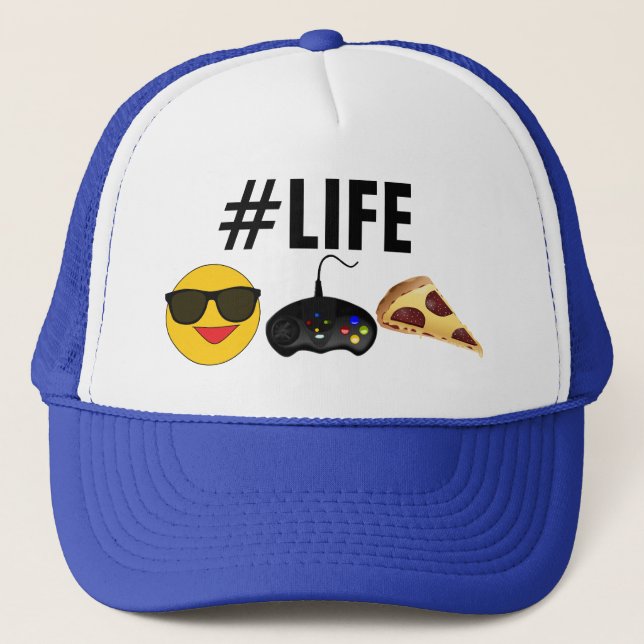 Casquette de camionneur de la vie de jeu (Devant)