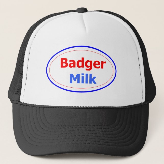 Casquette de camionneur de lait de blaireau (Devant)
