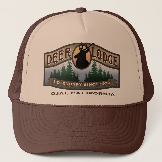 Casquette de camionneur de loge de cerfs communs (Devant)