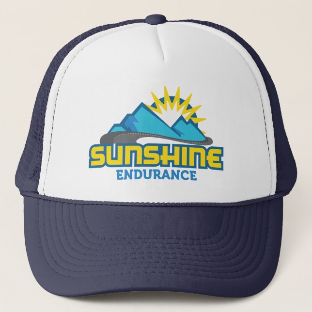 Casquette de camionneur de logo bleu de résistance (Devant)