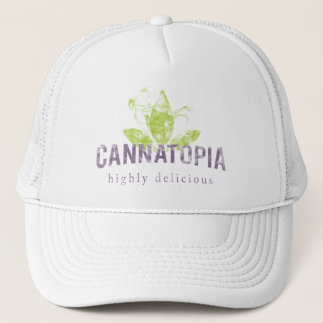 Casquette de camionneur de logo de fumée de (Devant)