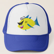 Casquette de camionneur de logo de POISSONS de la