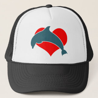 Casquette de camionneur de Luv de dauphin